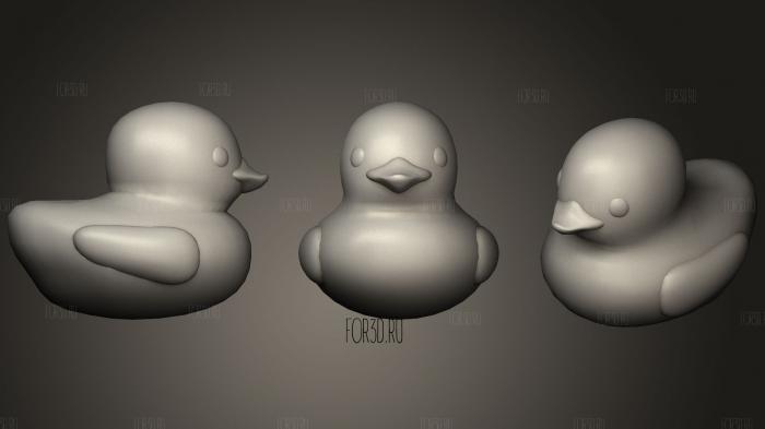 Rubber duck stl model for CNC